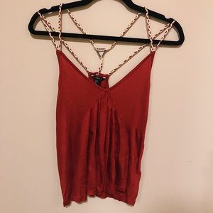 Flowy v-cut tank top